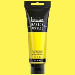 Liquitex - Liquitex Basics Akrilik Boya 118ml Transparent Yellow 45