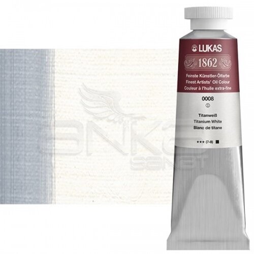 Lukas 1862 37ml Yağlı Boya Seri:1 No:0008 Titanium White - 0008 Titanium White