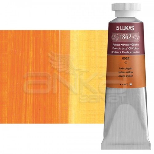 Lukas 1862 37ml Yağlı Boya Seri:1 No:0024 Hint Sarısı - 0024 Hint Sarısı