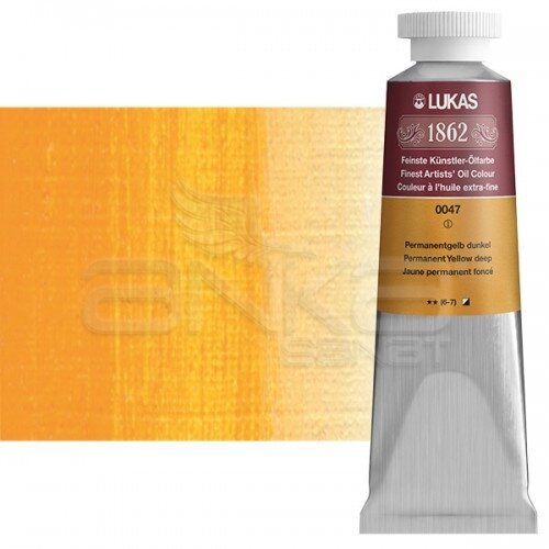 Lukas 1862 37ml Yağlı Boya Seri:1 No:0047 Helio Saf Sarı-Koyu - 0047 Helio Saf Sarı-Koyu