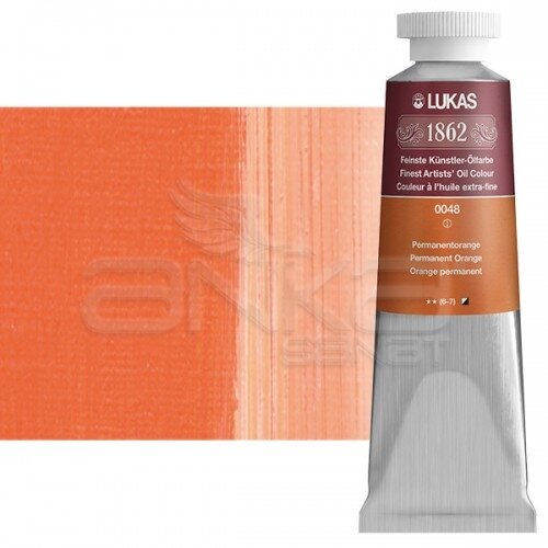 Lukas 1862 37ml Yağlı Boya Seri:1 No:0048 Helio Saf Orange - 0048 Helio Saf Orange