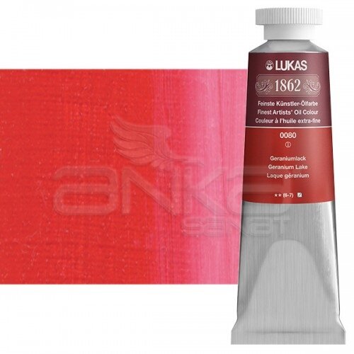 Lukas 1862 37ml Yağlı Boya Seri:1 No:0080 Gereanium Vernik - 0080 Gereanium Vernik