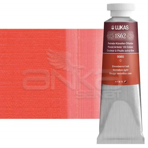 Lukas 1862 37ml Yağlı Boya Seri:1 No:0085 Vermillion Light - 0085 Vermillion Light