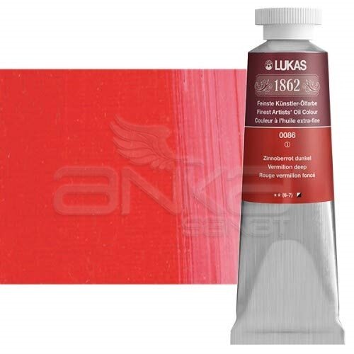 Lukas 1862 37ml Yağlı Boya Seri:1 No:0086 Vermillion Koyu - 0086 Vermillion Koyu