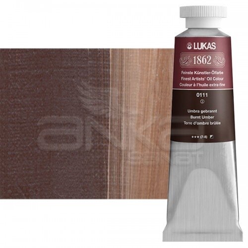 Lukas 1862 37ml Yağlı Boya Seri:1 No:0111 Yanık Umbra - 0111 Yanık Umbra