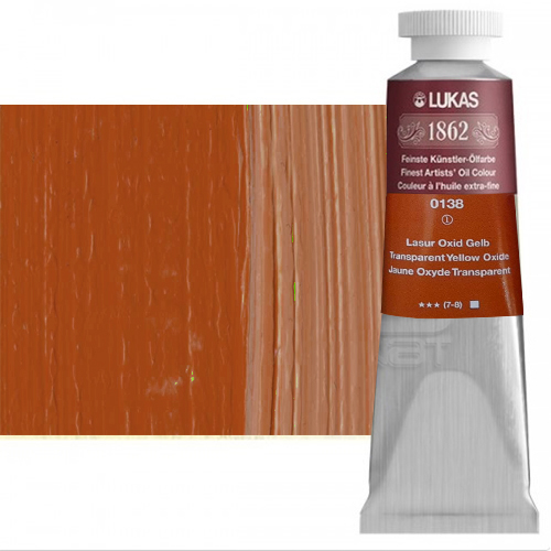 Lukas 1862 37ml Yağlı Boya Seri:1 No:0138 Transparent Yellow Oxide - 0138 Transparent Yellow Oxide