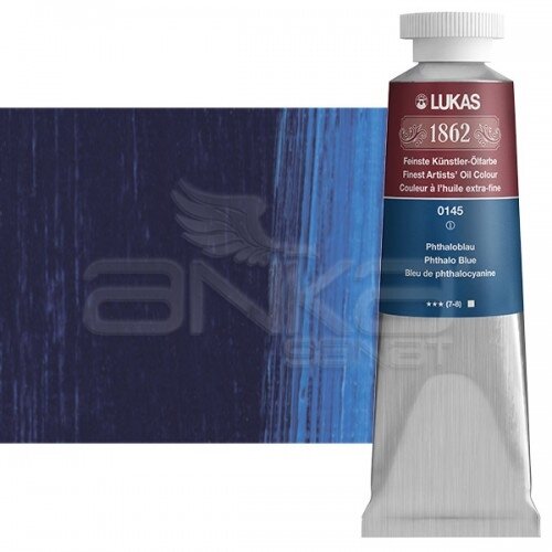 Lukas 1862 37ml Yağlı Boya Seri:1 No:0145 Helio-Saf Mavi - 0145 Helio-Saf Mavi