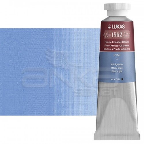 Lukas 1862 37ml Yağlı Boya Seri:1 No:0150 Kraliyet Mavisi 4-Koyu - 0150 Kraliyet Mavisi 4-Koyu
