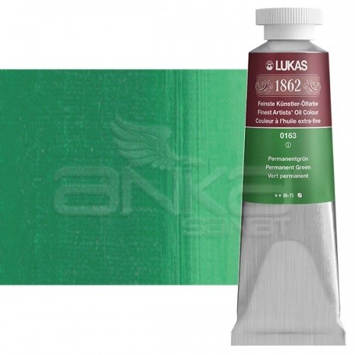 Lukas 1862 37ml Yağlı Boya Seri:1 No:0163 Permanent Yeşil - 0163 Permanent Yeşil