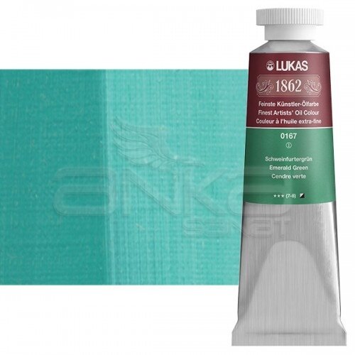 Lukas 1862 37ml Yağlı Boya Seri:1 No:0167 Zümrüt Yeşil - 0167 Zümrüt Yeşil