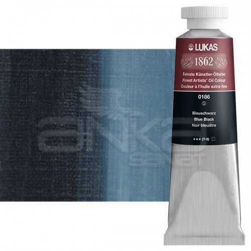 Lukas 1862 37ml Yağlı Boya Seri:1 No:0186 Mavi Sİyah - 0186 Mavi Sİyah