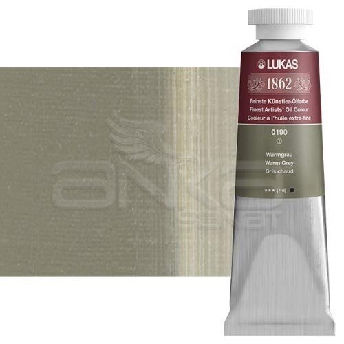 Lukas 1862 37ml Yağlı Boya Seri:1 No:0190 Gri 1 (Sıcak Gri) - 0190 Gri 1 (Sıcak Gri)