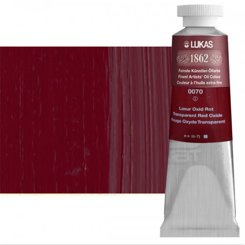 Lukas 1862 37ml Yağlı Boya Seri:1 No:070 Transparan Kırmızı - 070 Transparan Kırmızı