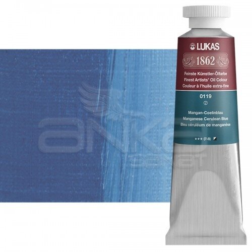 Lukas 1862 37ml Yağlı Boya Seri:2 No:0119 Mangan-Coelin Mavi - 0119 Mangan-Coelin Mavi
