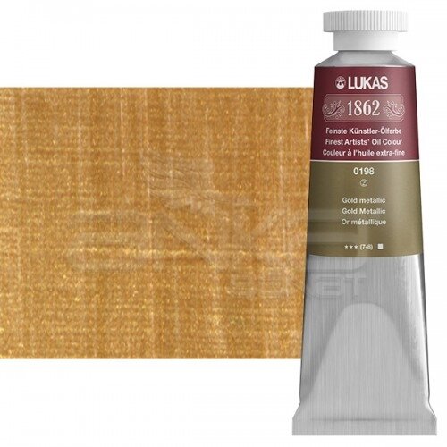 Lukas 1862 37ml Yağlı Boya Seri:2 No:0198 Altın Metalik - 0198 Altın Metalik