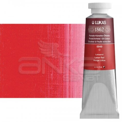 Lukas 1862 37ml Yağlı Boya Seri:3 No:0049 Lukas Kırmızısı - 0049 Lukas Kırmızısı