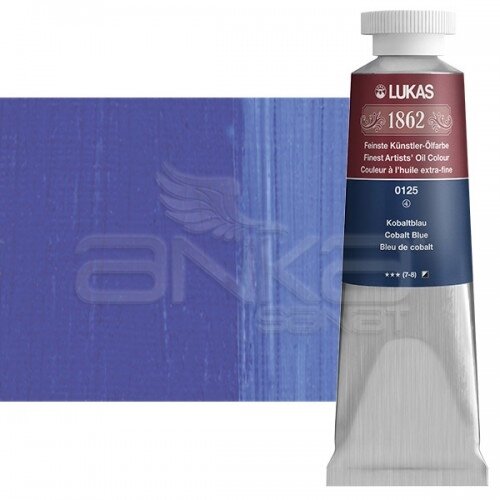 Lukas 1862 37ml Yağlı Boya Seri:4 No:0125 Kobalt Mavi Koyu - 0125 Kobalt Mavi Koyu