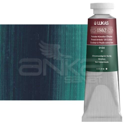 Lukas 1862 37ml Yağlı Boya Seri:4 No:0154 Chromoxid Yeşil -Canlı - 0154 Chromoxid Yeşil -Canlı