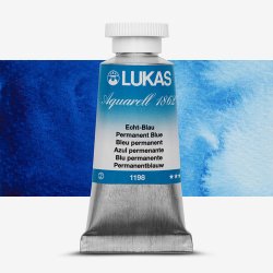 Lukas - Lukas Aquarell 1862 Artist 24ml Sulu Boya 1198 Permanent Blue Seri 2