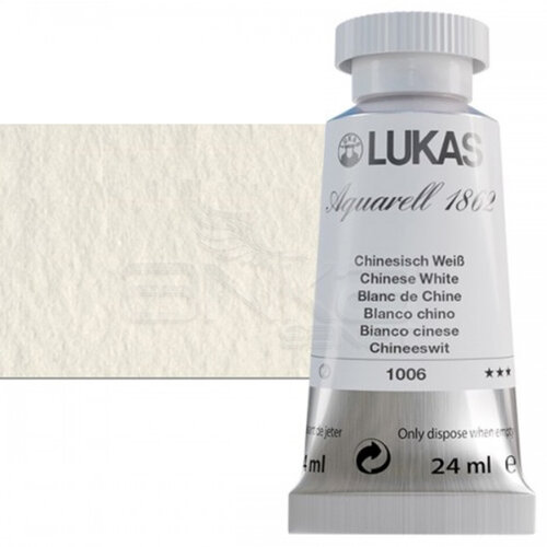Lukas Aquarell 1862 Artist 24ml Sulu Boya 1006 Chinese White Seri 2 - 1006 Chinese White