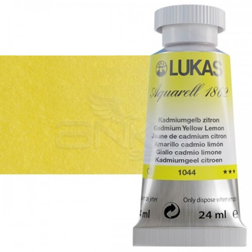 Lukas Aquarell 1862 Artist 24ml Sulu Boya 1044 Cadmium Yellow Lemon Seri 2 - 1044 Cadmium Yellow Lemon