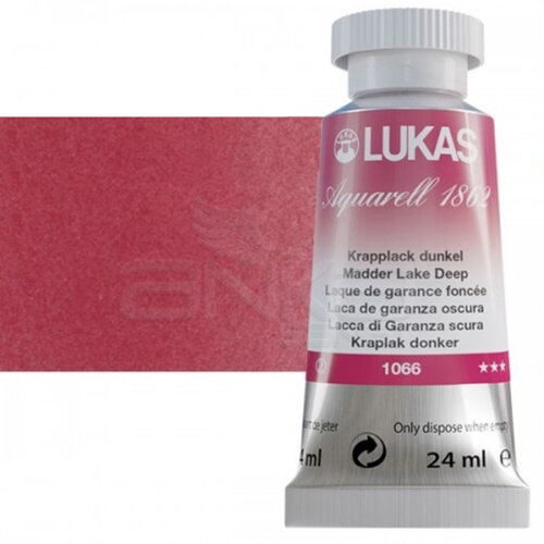 Lukas Aquarell 1862 Artist 24ml Sulu Boya 1066 Madder Lake Deep Seri 2 - 1066 Madder Lake Deep