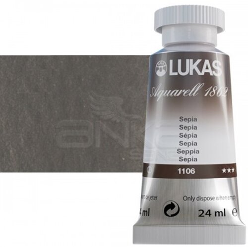 Lukas Aquarell 1862 Artist 24ml Sulu Boya 1106 Sepia Seri 2 - 1106 Sepia
