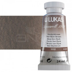 Lukas - Lukas Aquarell 1862 Artist 24ml Sulu Boya 1112 Vandyck Kahverengi Seri 2