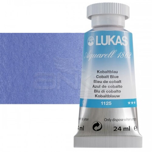 Lukas Aquarell 1862 Artist 24ml Sulu Boya 1125 Cobalt Blue Seri 3 - 1125 Cobalt Blue