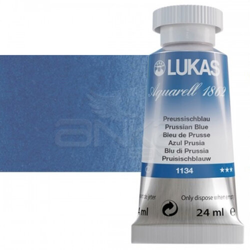 Lukas Aquarell 1862 Artist 24ml Sulu Boya 1134 Prusya Mavisi Seri 2 - 1134 Prusya Mavisi