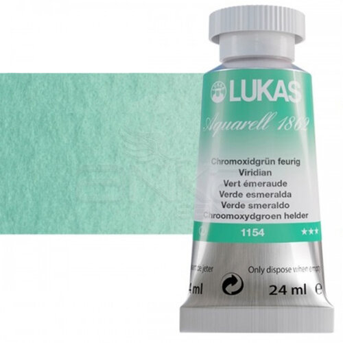 Lukas Aquarell 1862 Artist 24ml Sulu Boya 1154 Chromoxid Yeşil Seri 2 - 1154 Chromoxid Yeşil