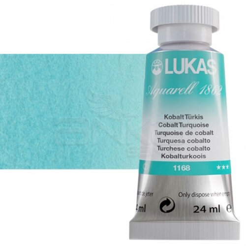 Lukas Aquarell 1862 Artist 24ml Sulu Boya 1168 Cobalt Turkuaz Seri 2 - 1168 Cobalt Turkuaz