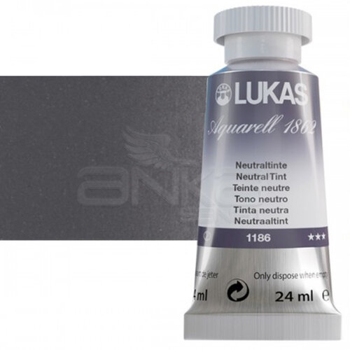 Lukas Aquarell 1862 Artist 24ml Sulu Boya 1186 Neutral Tint Seri 2 - 1186 Neutral Tint