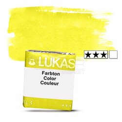 Lukas - Lukas Aquarell 1862 Artist Yarım Tablet Sulu Boya 1021 Lemon Yellow Seri 2