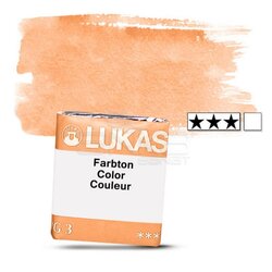 Lukas - Lukas Aquarell 1862 Artist Yarım Tablet Sulu Boya 1047 Permanent Orange Seri 2