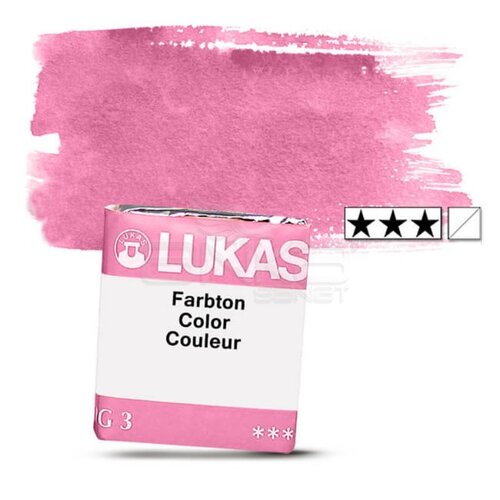 Lukas Aquarell 1862 Artist Yarım Tablet Sulu Boya 1092 Genuine Rose Seri 2 - 1092 Genuine Rose