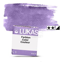 Lukas - Lukas Aquarell 1862 Artist Yarım Tablet Sulu Boya 1142 Dioxazine Violet Seri 2