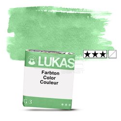 Lukas - Lukas Aquarell 1862 Artist Yarım Tablet Sulu Boya 1163 Permanent Green Seri 2