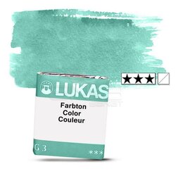 Lukas - Lukas Aquarell 1862 Artist Yarım Tablet Sulu Boya 1195 Phthalo Green Seri 2