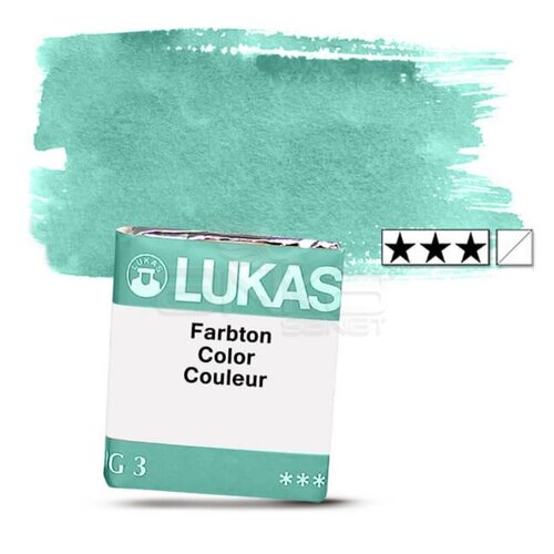 Lukas Aquarell 1862 Artist Yarım Tablet Sulu Boya 1195 Phthalo Green Seri 2 - 1195 Phthalo Green