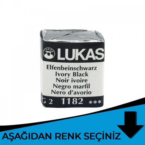 Lukas Aquarell 1862 Artist Yarım Tablet Sulu Boya Mavi Tonlar