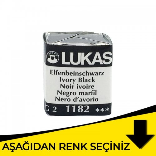 Lukas Aquarell 1862 Artist Yarım Tablet Sulu Boya Sarı Tonlar