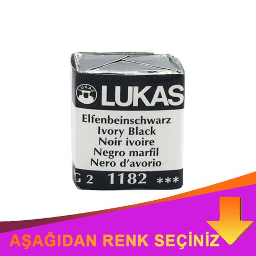 Lukas Aquarell 1862 Artist Yarım Tablet Sulu Boya İndirimli Renkler