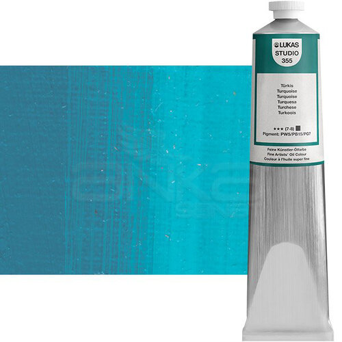 Lukas Studio Yağlı Boya 200ml 355 Turquoise - 355 Turquoise