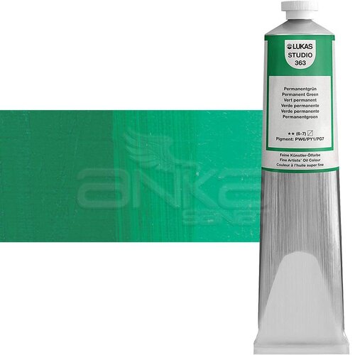 Lukas Studio Yağlı Boya 200ml 363 Permanent Green Light - 363 Permanent Green Light