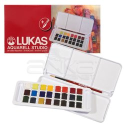 Lukas Sulu Boya Takımı Tablet 24 Renk - Thumbnail