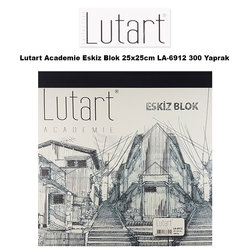 Lutart - Lutart Academie Eskiz Blok 25x25cm LA-6912 300 Yaprak