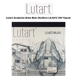 Lutart Academie Eskiz Blok 25x25cm LA-6912 300 Yaprak - Thumbnail