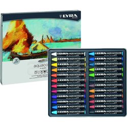 Lyra - Lyra Aquacolor Aquarell Sulandırılabilen Pastel Boya 24 Renk