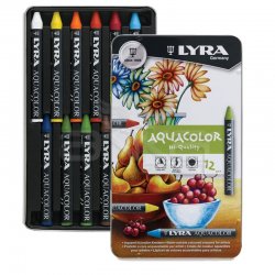 Lyra - Lyra Aquacolor Aquarell Sulandırılabilen Pastel Boya 12 Renk